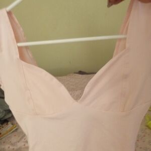 Elegant Light Pink Sleeveless Duo Corset Size Small